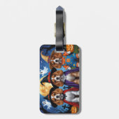 コッカースパニエル犬ドッグズパンプキンハロウィンおもしろい ラゲッジタグ (裏面縦)