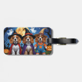 コッカースパニエル犬ドッグズパンプキンハロウィンおもしろい ラゲッジタグ (裏面横)