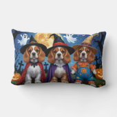コッカースパニエル犬ドッグズパンプキンハロウィンおもしろい ランバークッション (裏面)