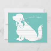 コッカースパニエル犬ドッグパピー サンキューカード (正面)