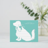 コッカースパニエル犬ドッグパピー サンキューカード (スタンド正面)