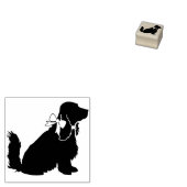 コッカースパニエル犬ドッグパピー ラバースタンプ (押印)