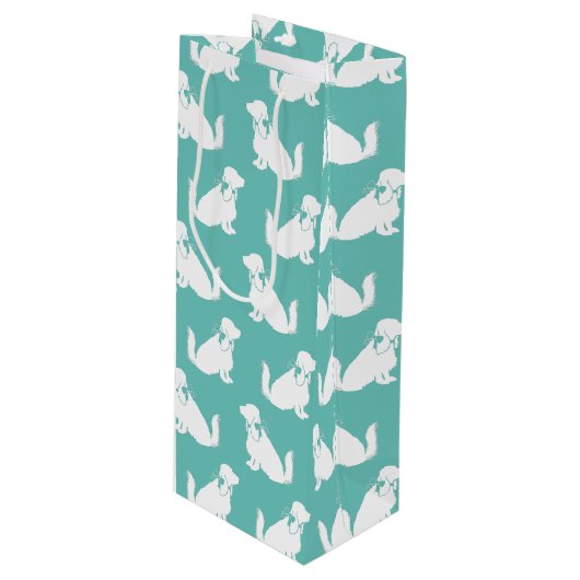 コッカースパニエル犬ドッグパピー ワインギフトバッグ (正面アングル)