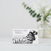 コッカースパニエル犬ドッグビジネス 名刺 (スタンド正面)