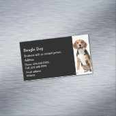 コッカースパニエル犬ドッグブリーダーPETシッター事業C マグネット名刺 (インサイチュ)