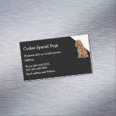 コッカースパニエル犬ドッグブリーダーPETシッター マグネット名刺 (インサイチュ)