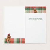 コッカースパニエル犬ドッグプレイドクリスマスホリデー (内部フラット)