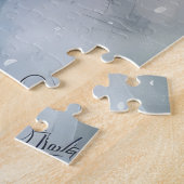 コッカースパニエル犬ドッグライディングオートバイクリスマス ジグソーパズル (側面)