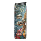 コッカースパニエル犬ドッグライディングオートバイクリスマス タンブラー (回転左)