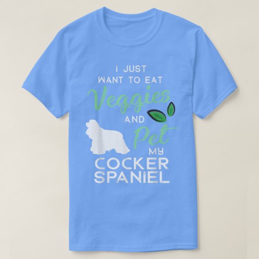 コッカースパニエル犬ドッグ葉巻の恋人の所有者クリスマス誕生日 Tシャツ (デザイン正面)