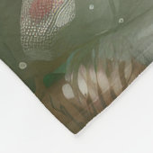 コッカースパニエル犬ドッグin雪のクリスマス フリースブランケット (角)