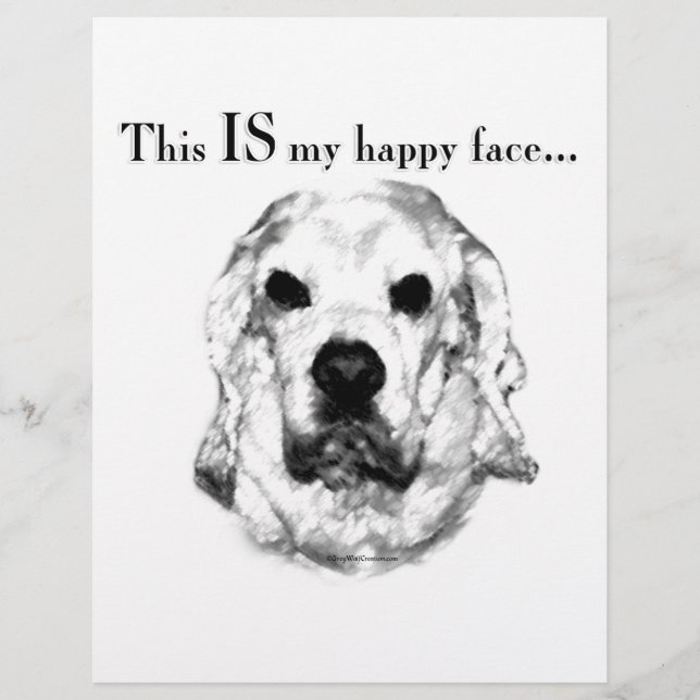 コッカースパニエル犬ハッピー顔 (正面)