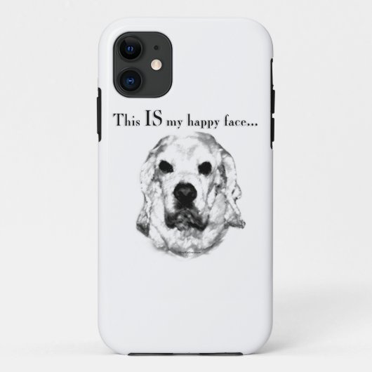 コッカースパニエル犬ハッピー顔 Case-Mate iPhoneケース (裏面)
