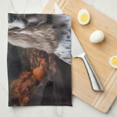 コッカースパニエル犬ハロウィンホラー キッチンタオル (四つ折り)