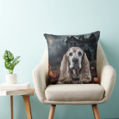 コッカースパニエル犬ハロウィンホラー クッション (椅子)