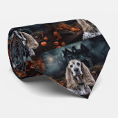 コッカースパニエル犬ハロウィンホラー ネクタイ (ロール)