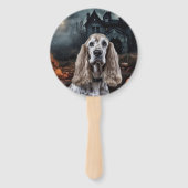 コッカースパニエル犬ハロウィンホラー ハンドファン (裏面)