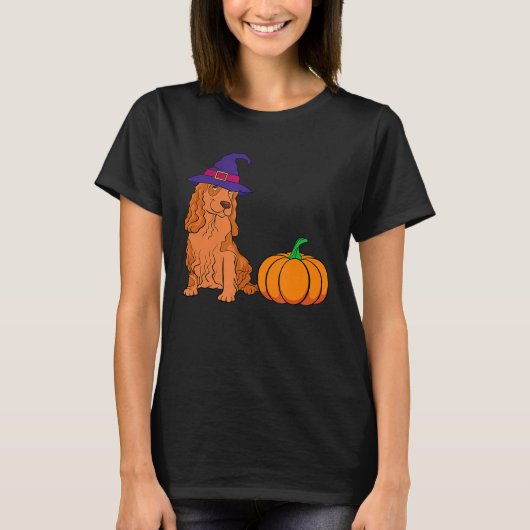コッカースパニエル犬ハロウィーン Tシャツ (正面)