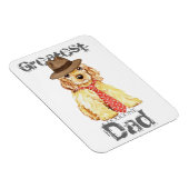 コッカースパニエル犬ハートパパ マグネット (右側)