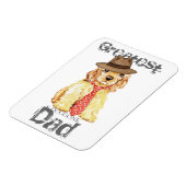 コッカースパニエル犬ハートパパ マグネット (左側)