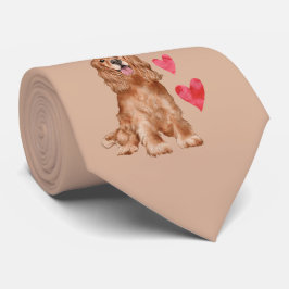 コッカースパニエル犬パターン ネクタイ