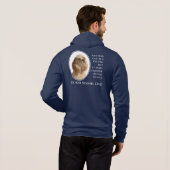 コッカースパニエル犬パパフード付きスウェットシャツ パーカ (裏面フル)