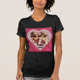 コッカースパニエル犬パピズヴァレンティネス Tシャツ
