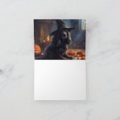 コッカースパニエル犬パンプキンスハロウィンホラー カード (内部)