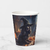 コッカースパニエル犬パンプキンスハロウィンホラー 紙コップ (裏面)