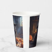 コッカースパニエル犬パンプキンスハロウィンホラー 紙コップ (右)