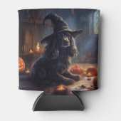 コッカースパニエル犬パンプキンスハロウィンホラー 缶クーラー (正面)