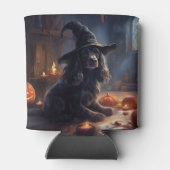 コッカースパニエル犬パンプキンスハロウィンホラー 缶クーラー (裏面)