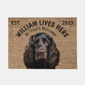 コッカースパニエル犬パーソナライズされたペット ドアマット (正面)