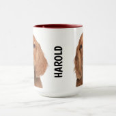 コッカースパニエル犬パーソナライズされたマグカップ マグカップ (中央)