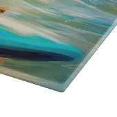 コッカースパニエル犬ビーチ絵画サーフィン カッティングボード (角)