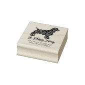 コッカースパニエル犬ファミリー差出人住所 ラバースタンプ (スタンプ)