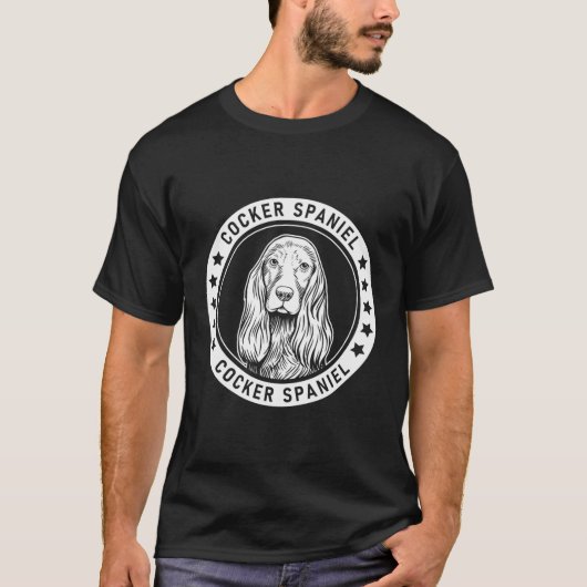 コッカースパニエル犬ファンギフト Tシャツ (正面)