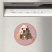 コッカースパニエル犬ブロンディ磁石 マグネット (インサイチュ (食洗機))