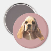 コッカースパニエル犬ブロンディ磁石 マグネット (正面/裏面)