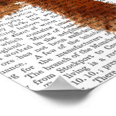 コッカースパニエル犬プレーン ポスター (角)