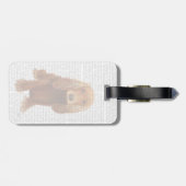 コッカースパニエル犬プレーン ラゲッジタグ (裏面横)