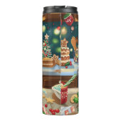 コッカースパニエル犬ホリデーベーキング:フェスティバルクリスマス タンブラー (裏面)