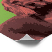 コッカースパニエル犬ポップ・アートのアートポスター ポスター (角)