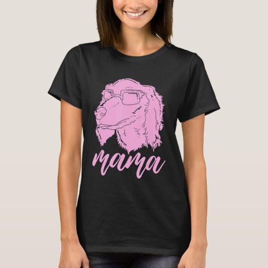 コッカースパニエル犬ママドッグラバーママ Tシャツ (正面)