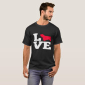 コッカースパニエル犬ラブ犬のオーナー Tシャツ (正面フル)