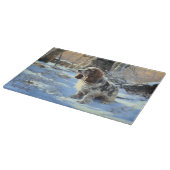 コッカースパニエル犬レッツスノークリスマス カッティングボード (角)