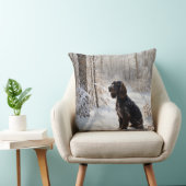 コッカースパニエル犬レッツスノークリスマス クッション (椅子)