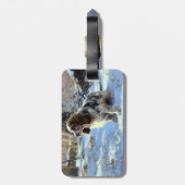 コッカースパニエル犬レッツスノークリスマス ラゲッジタグ (裏面縦)