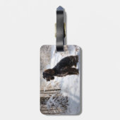 コッカースパニエル犬レッツスノークリスマス ラゲッジタグ (裏面縦)