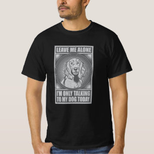 コッカースパニエル犬今日は犬としか話してない Tシャツ